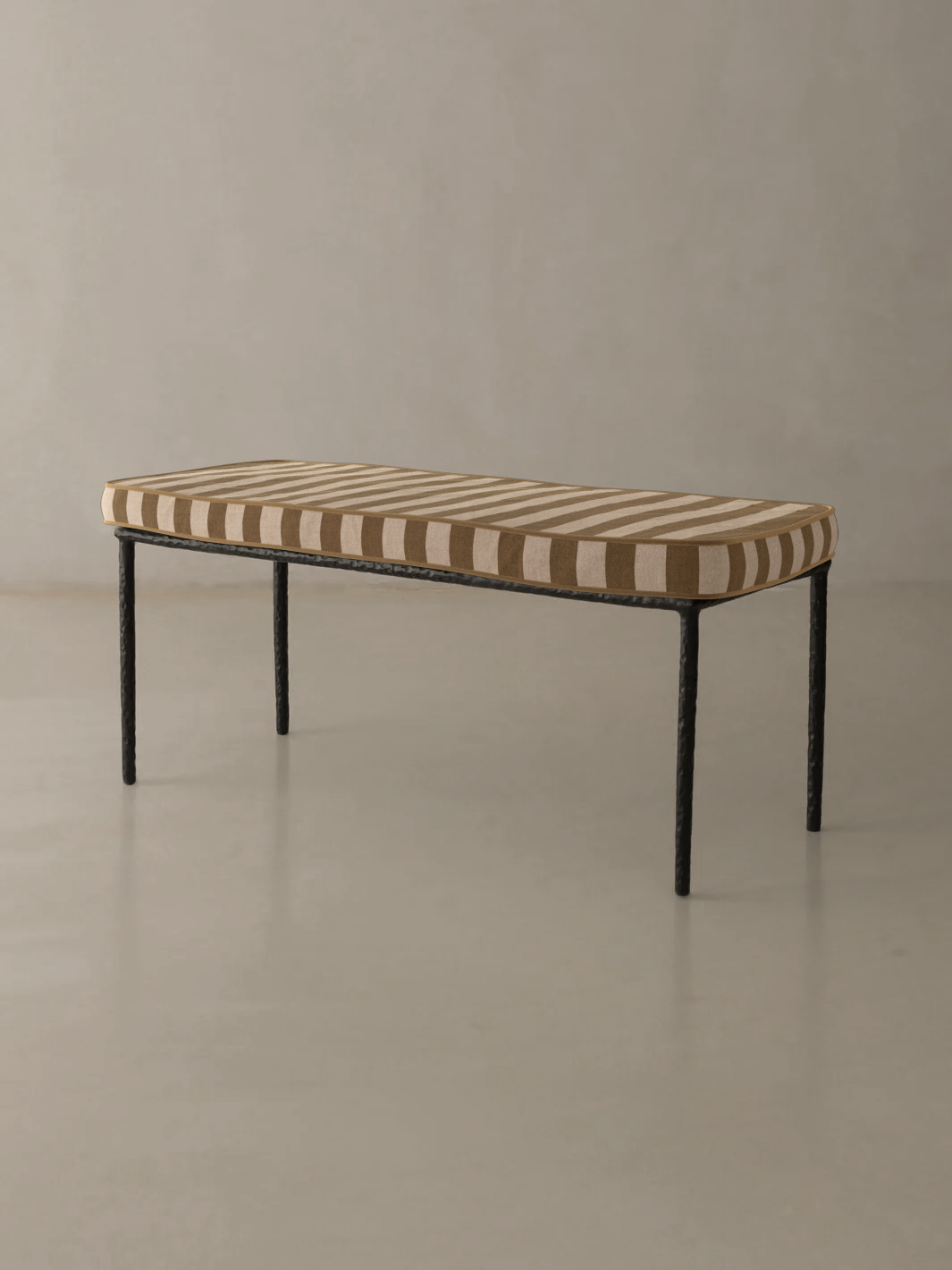 Medaillon bench cover 100cm Ochre and Beige