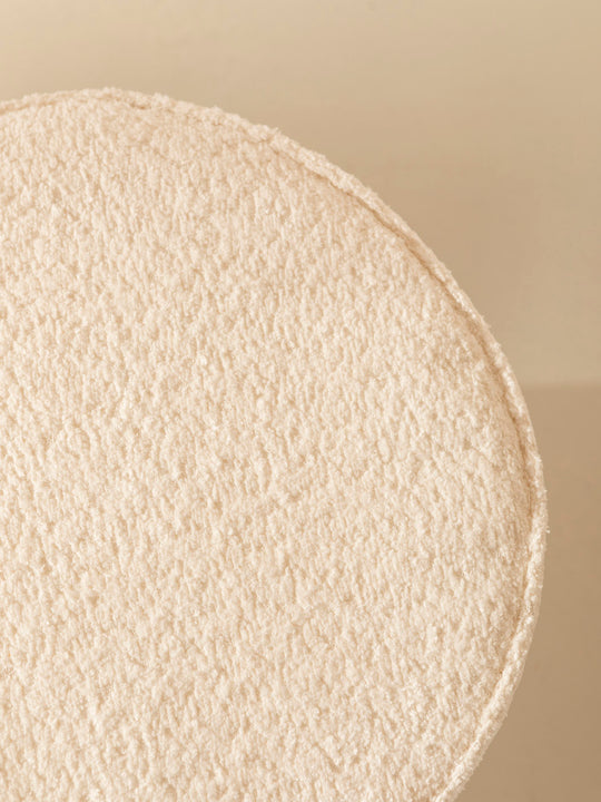 Italian handmade bamboo and terry pouf