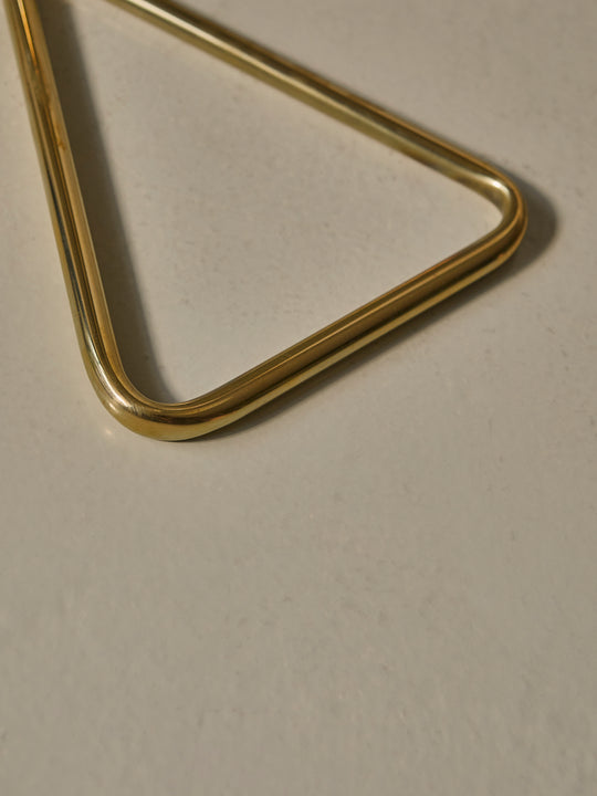 Brass table lamp with white enameled lampshade