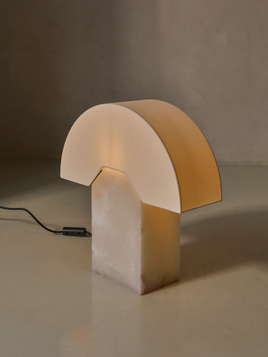 Lámpara Edna alabastro blanco Simone & Marcel