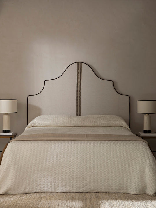 Romy Trim brown headboard