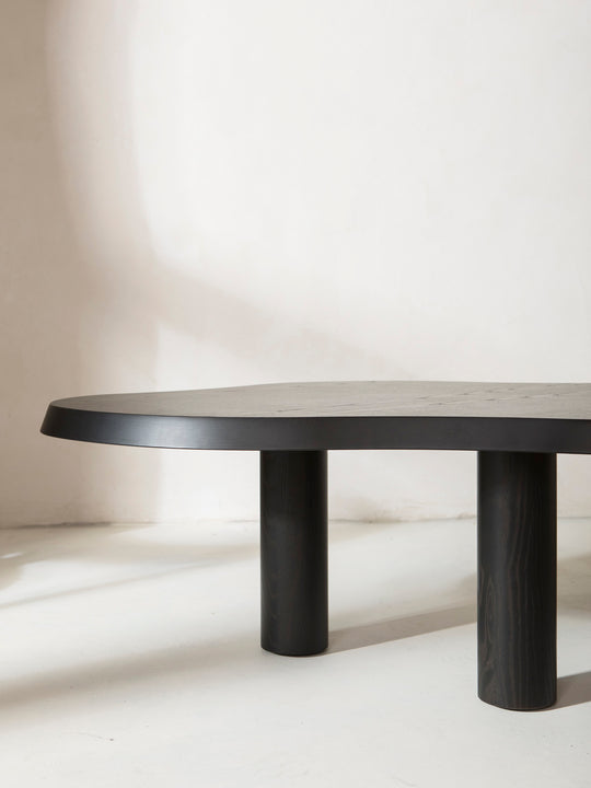 Organic Black Ash Coffee Table L