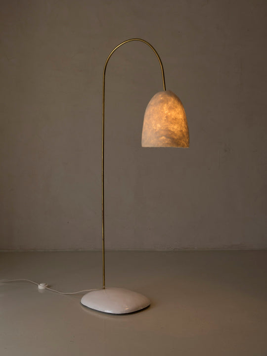 Lámpara de pie pantalla de fieltro