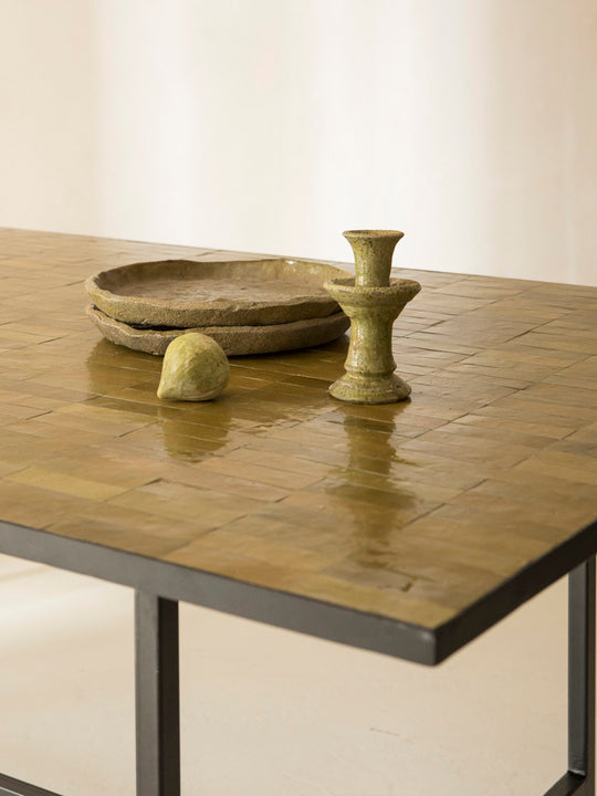 Zellige Minimal Olive Table