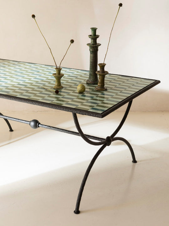 Medaillon Zellige La Mer Table 180x90x75cm