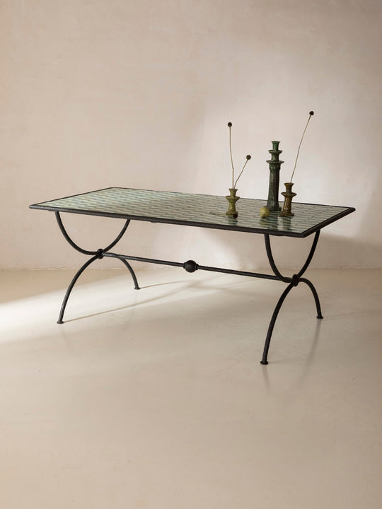 Medaillon Zellige La Mer Table 180x90x75cm