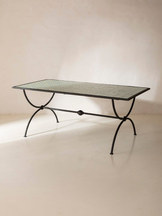 Medaillon Zellige La Mer Table 180x90x75cm