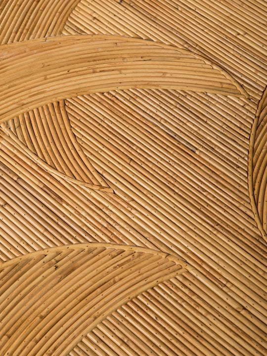 Bamboo carved center table Palm Springs