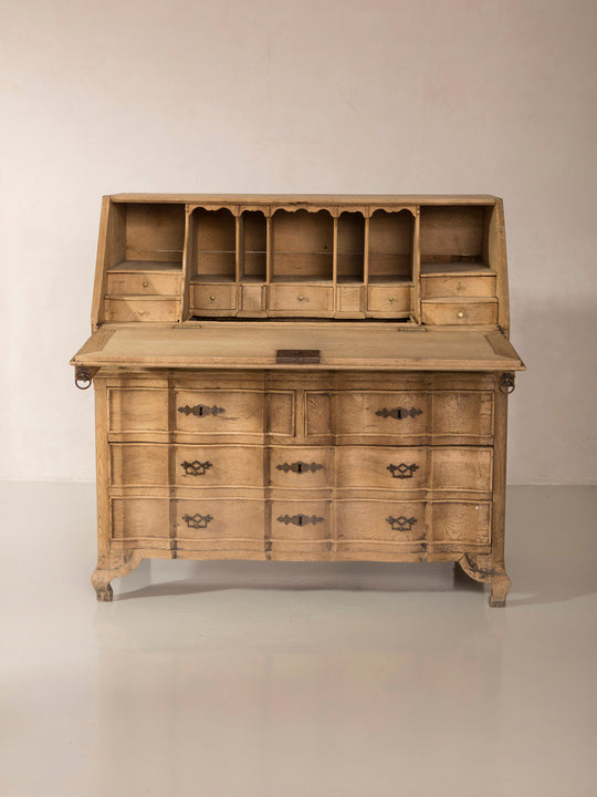 Cómoda escritorio Bélgica castaño s.XIX