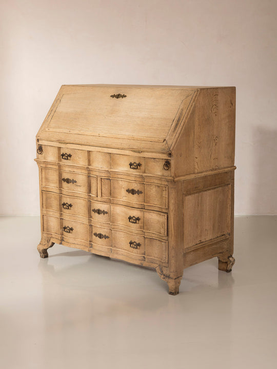 Cómoda escritorio Bélgica castaño s.XIX