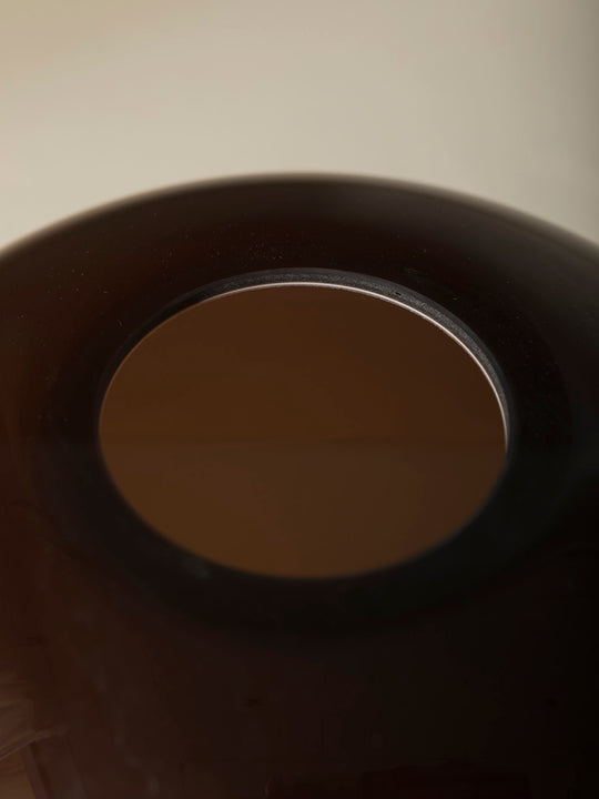 Lámpara sobremesa murano teja y latón