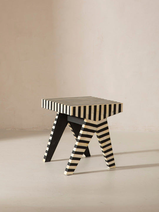 Africa marquetry side table