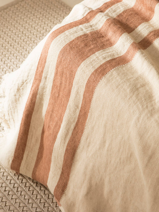 Plaid Fouta Harlan stripe 110x180cm