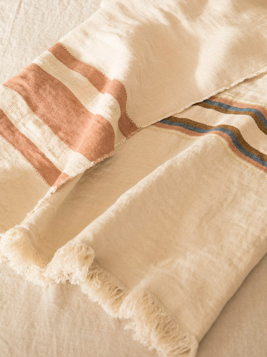 Plaid Fouta Harlan stripe 110x180cm