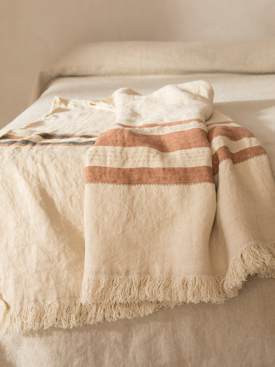 Plaid Fouta Harlan stripe 110x180cm