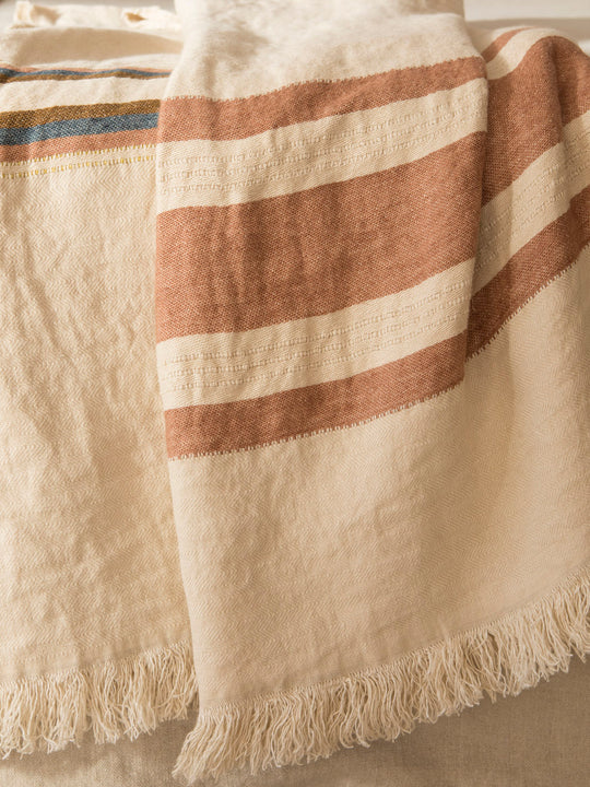 Plaid Fouta Harlan stripe 110x180cm