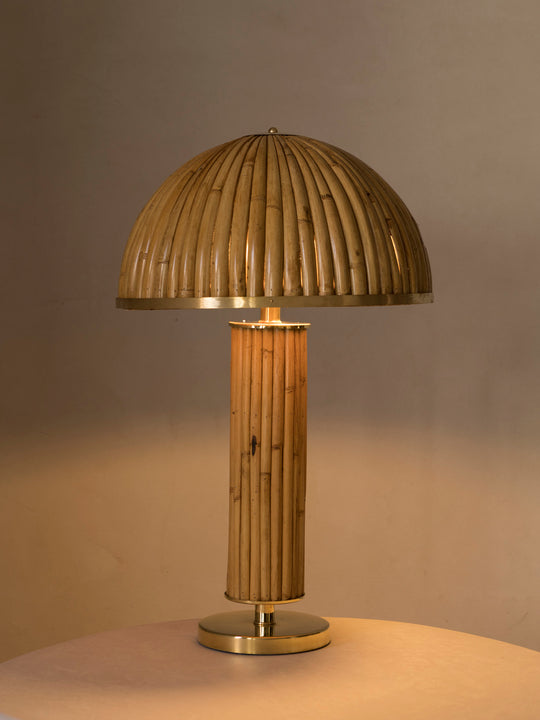 Lámpara bambú Palm Beach Regency Style