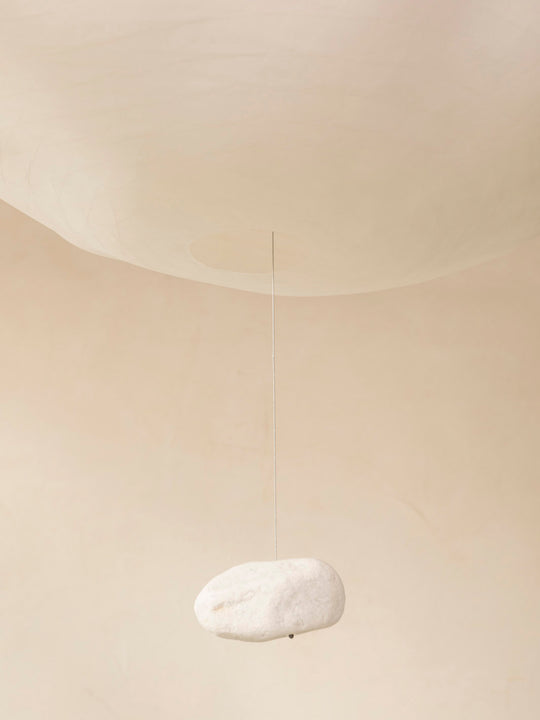 Cloud Ceiling Lamp by Céline Wright (with stone)