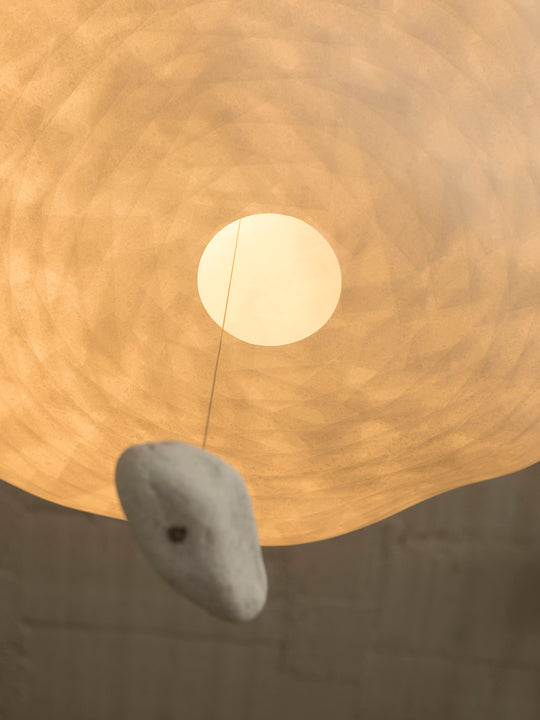 Cloud Ceiling Lamp by Céline Wright (with stone)