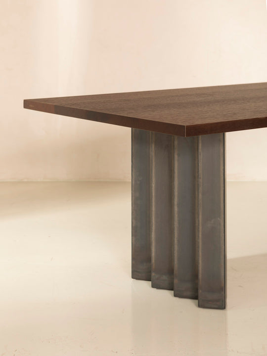 Mesa Repeto metal & fraké 100x76x240cm