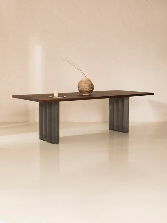 Mesa Repeto metal & fraké 100x76x240cm