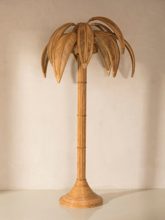 Lámpara de pie Palmera Ratán