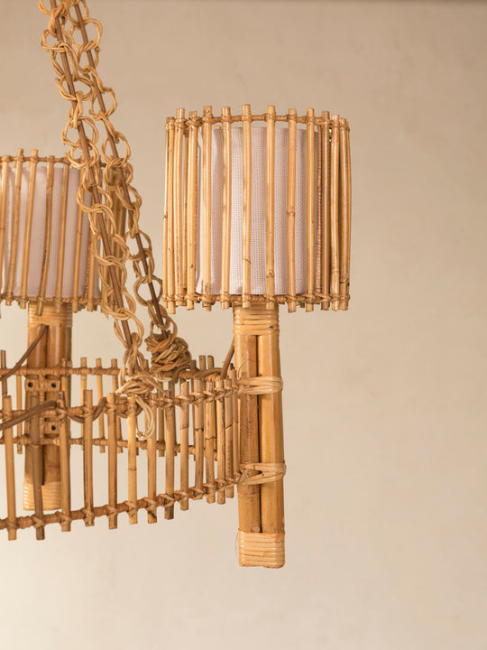 Rattan chandelier
