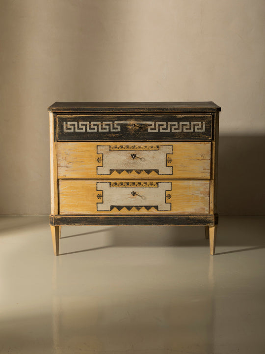 Yellow 19th century French dresser