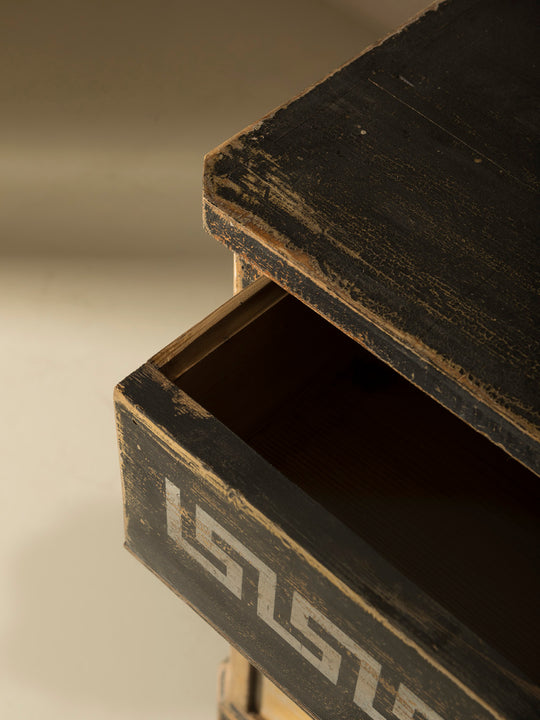 Yellow 19th century French dresser