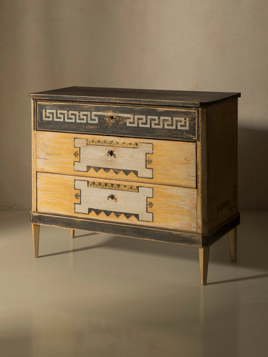 Yellow 19th century French dresser