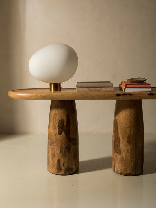 Lámpara de murano blanca