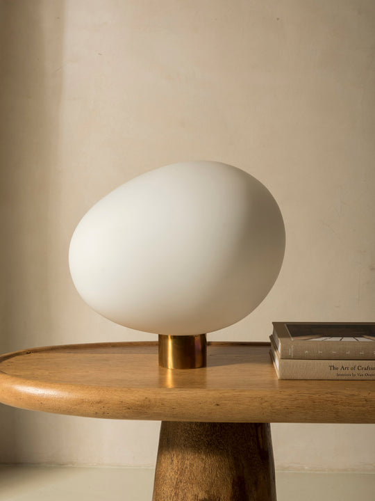 Lámpara de murano blanca