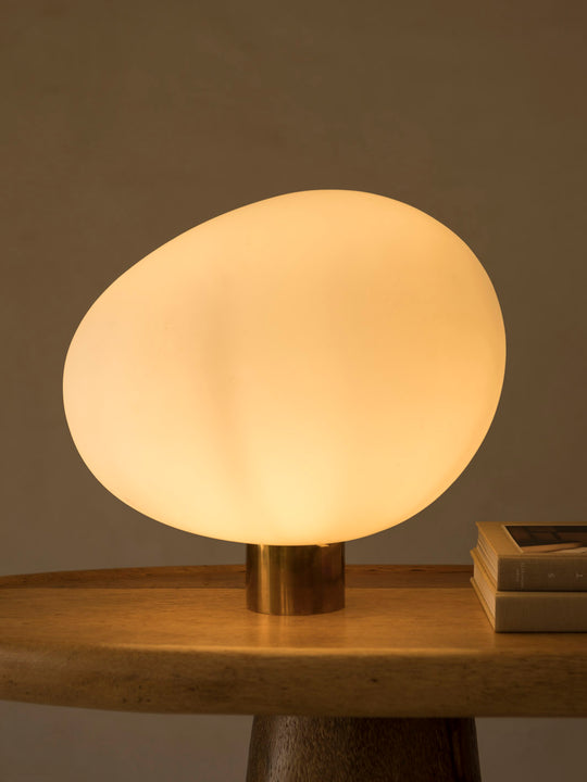 Lámpara de murano blanca