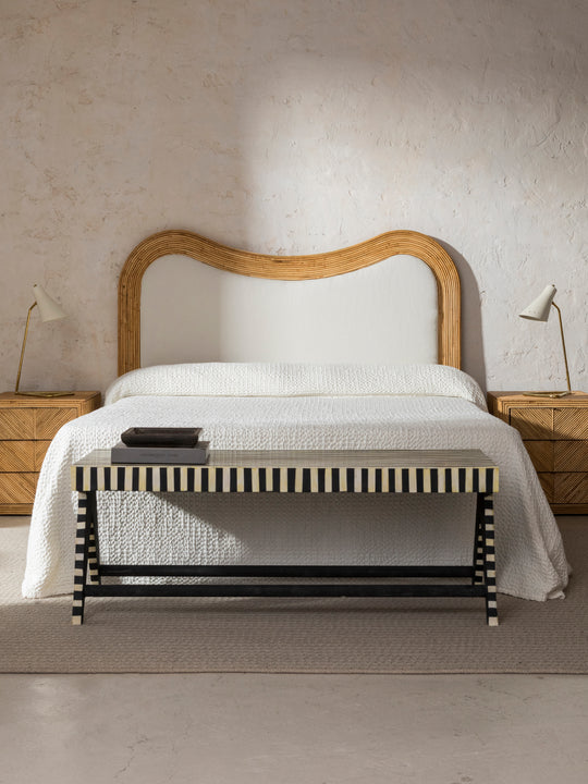 Cabecero Wave simétrico bambú