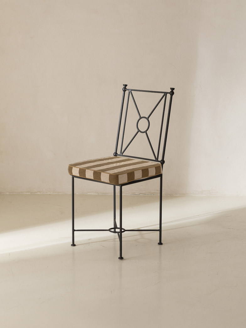 Medaillon Chair Cover Ochre and Beige