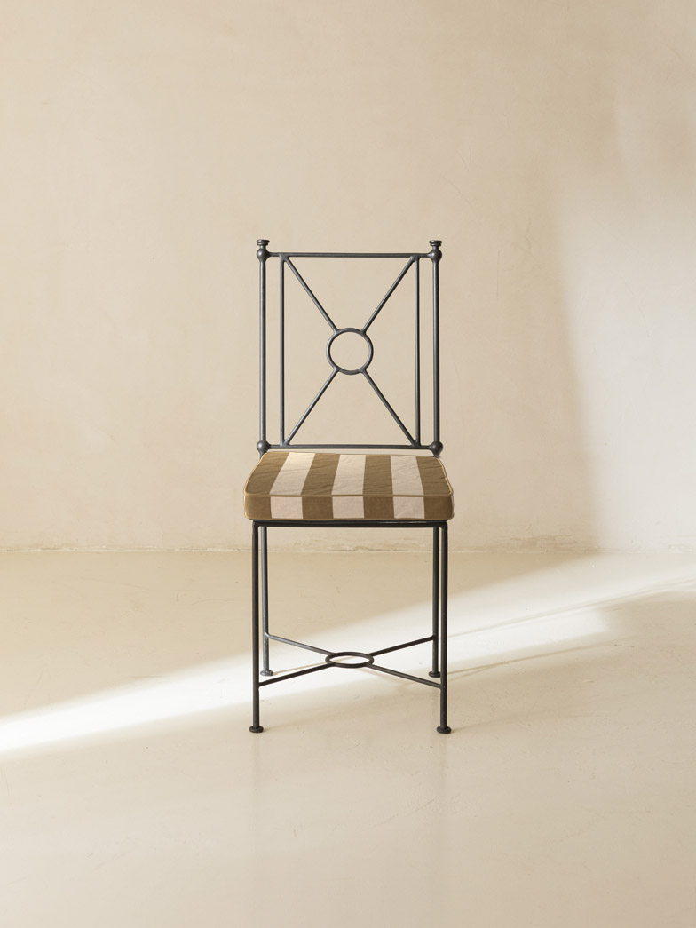 Medaillon Chair Cover Ochre and Beige