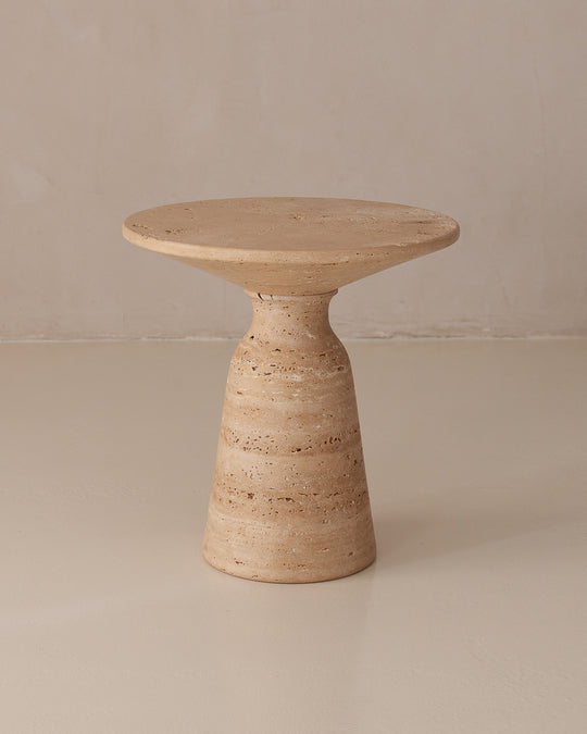 Vetro travertine coffee table