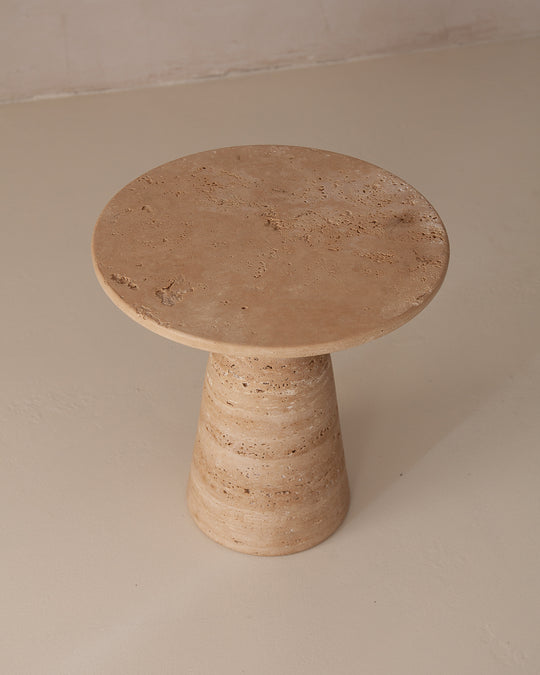 Vetro travertine coffee table