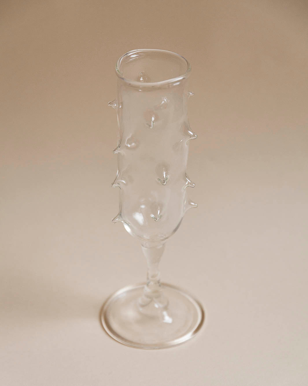 Champagne pufferfish glass