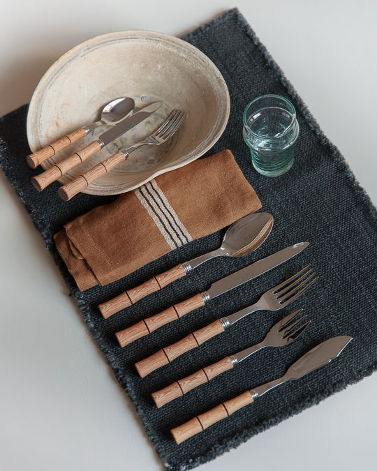 Bamboo cutlery 6 pax. Saber Paris