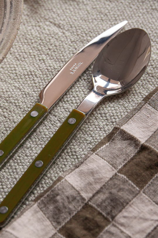 Bistrot green cutlery 6 pax. Saber Paris