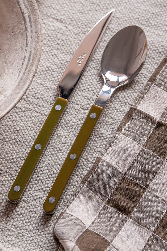 Bistrot green cutlery 6 pax. Saber Paris