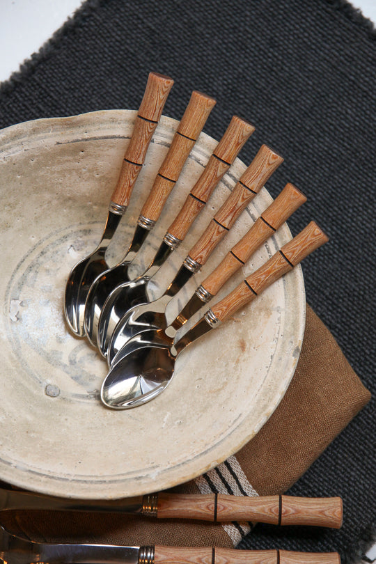 Set of 6 Bistrot Saber Paris Bamboo Spoons