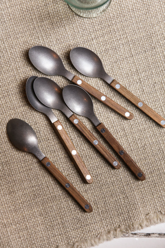 Set of 6 Bistrot Saber Paris teak spoons