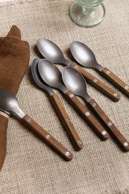 Set of 6 Bistrot Saber Paris teak spoons