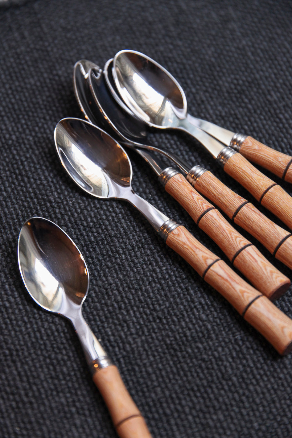 Set of 6 Bistrot Saber Paris Bamboo Spoons