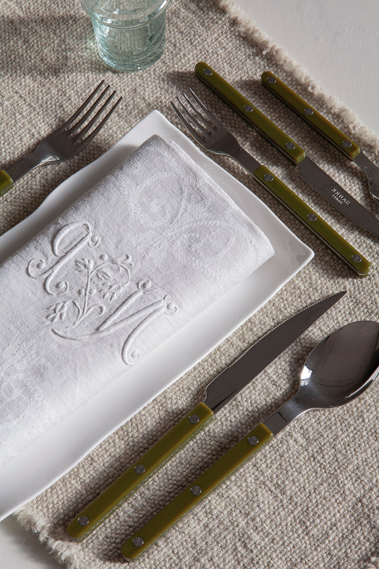 Bistrot green cutlery 6 pax. Saber Paris