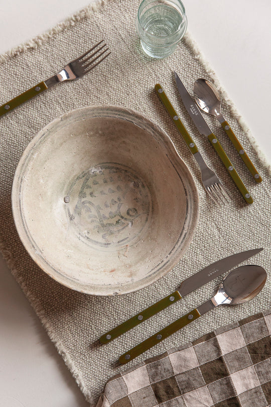 Bistrot green cutlery 6 pax. Saber Paris