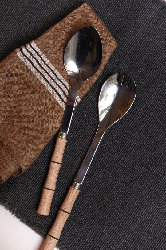 Saber Paris Bamboo Salad Cutlery