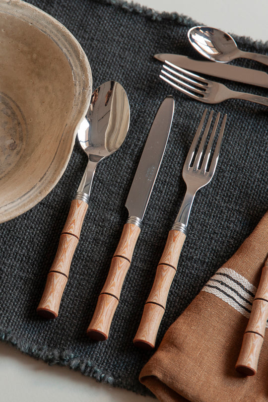 Bamboo cutlery 6 pax. Saber Paris
